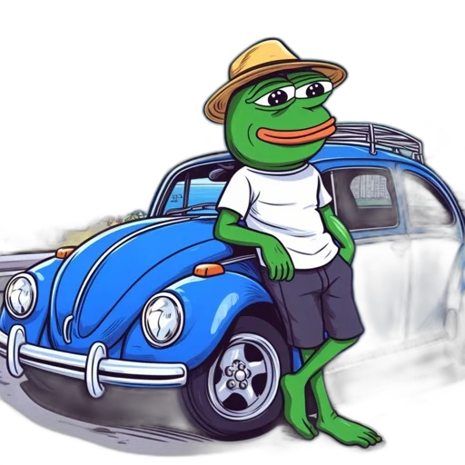 car, hat, photorealistic, cartoon transparent PNG cut-out
