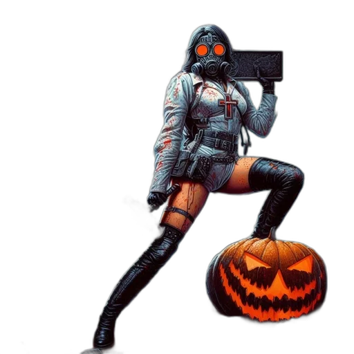 robot, weapon, jacket, concept art transparent PNG cut-out