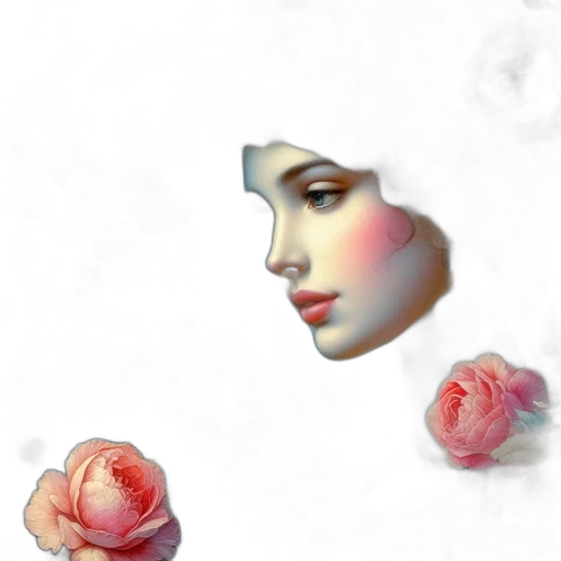 face, flower, jewelry, crown transparent PNG cut-out