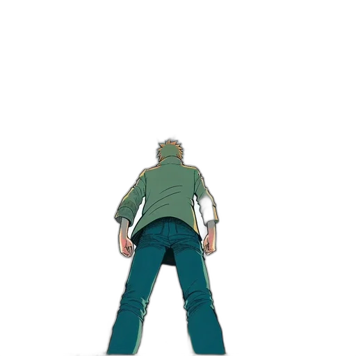 jacket, weapon, robot, staff transparent PNG cut-out
