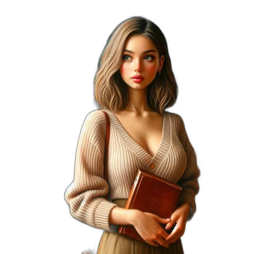 dress, staff, jewelry, jacket transparent PNG cut-out