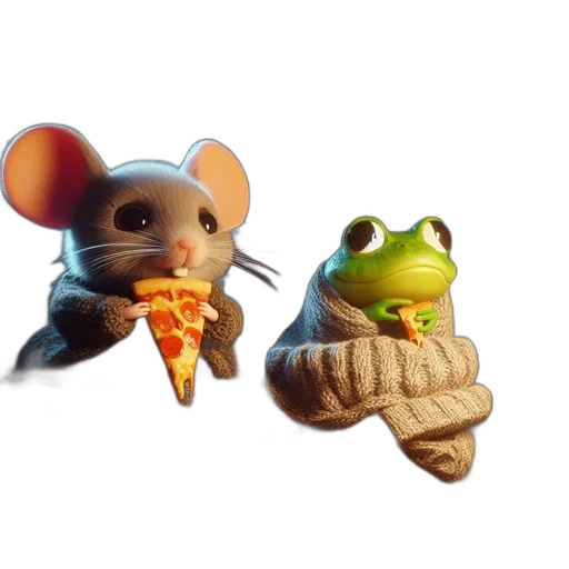 food, 3d render, concept art, photorealistic transparent PNG cut-out