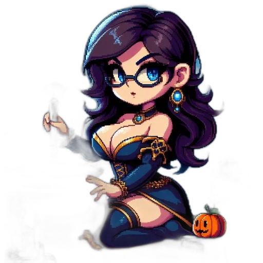 dress, cartoon, pixel art, fantasy art transparent PNG cut-out