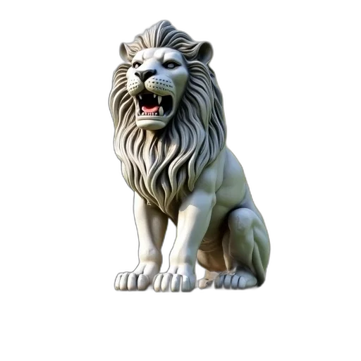 animal, crown, staff, 3d render transparent PNG cut-out