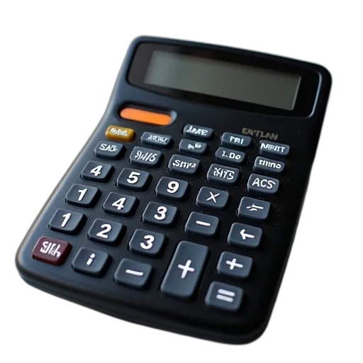 electronic, calculator, pocket, digits transparent PNG cut-out