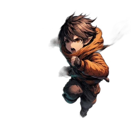 weapon, jacket, face, concept art transparent PNG cut-out