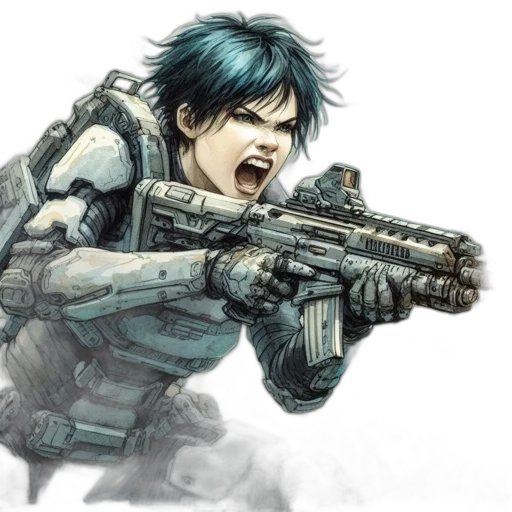 weapon, comic book art, concept art, anime transparent PNG cut-out