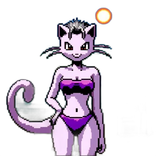 animal, creature, staff, pixel art transparent PNG cut-out