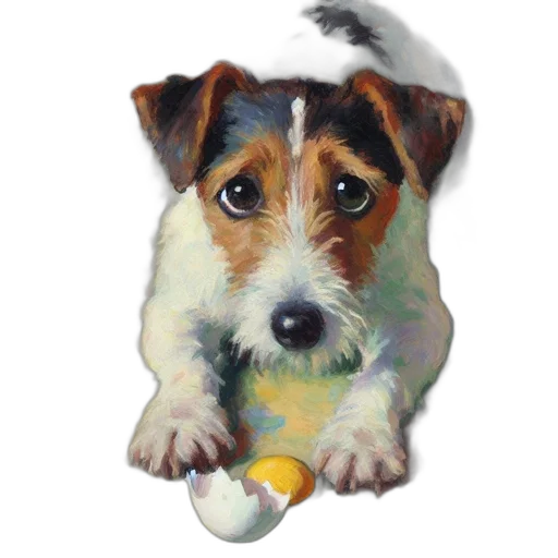 staff, animal, photorealistic, oil painting transparent PNG cut-out