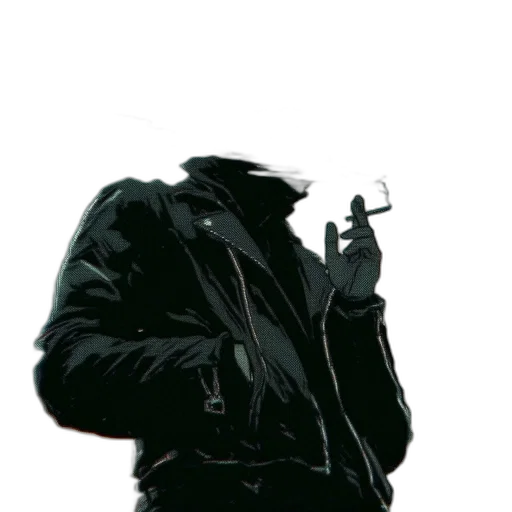 jacket, staff, umbrella, mask transparent PNG cut-out