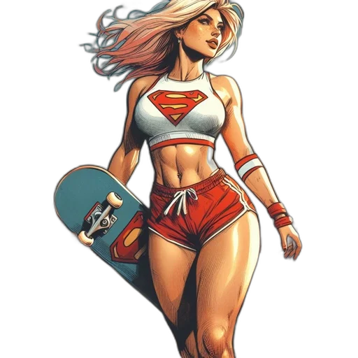 comic book art, concept art, cartoon, fantasy art transparent PNG cut-out