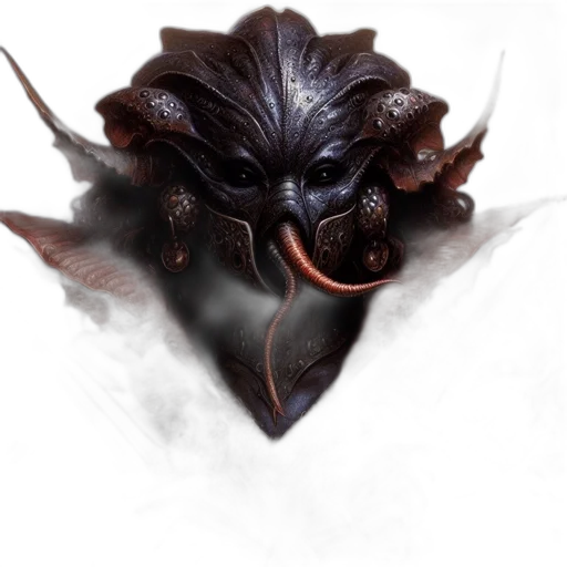 mask, dragon, face, creature transparent PNG cut-out