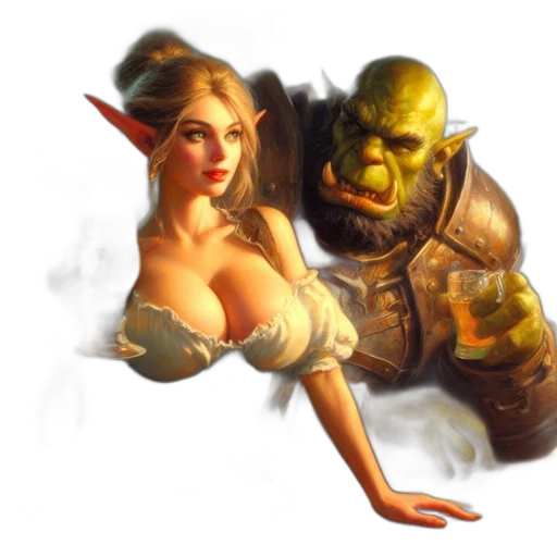fantasy art, concept art, pixel art, photorealistic transparent PNG cut-out