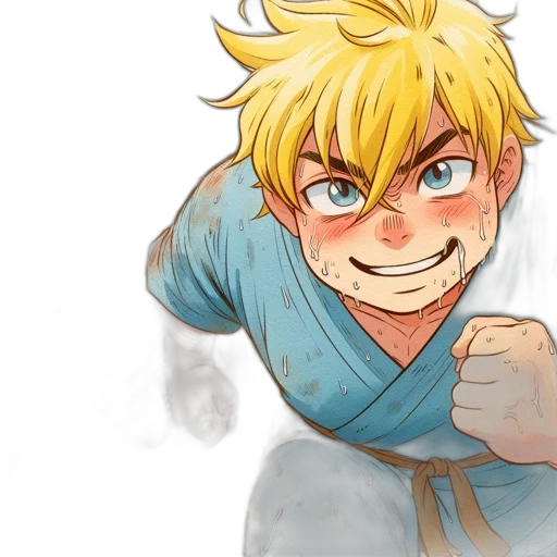 anime, watercolor, cartoon, comic book art transparent PNG cut-out