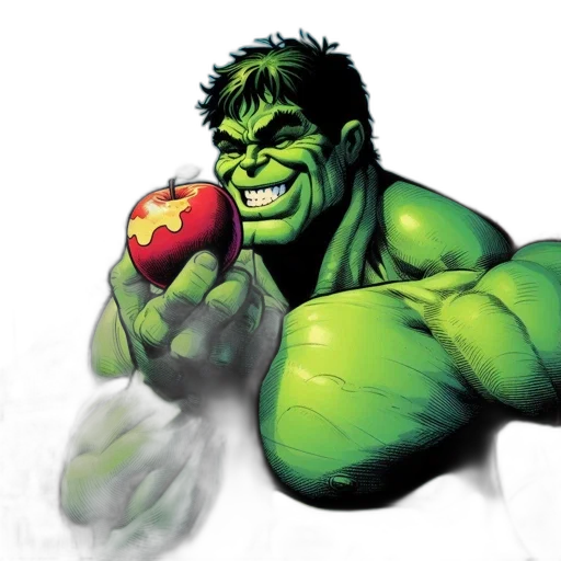 food, comic book art, photorealistic, concept art transparent PNG cut-out