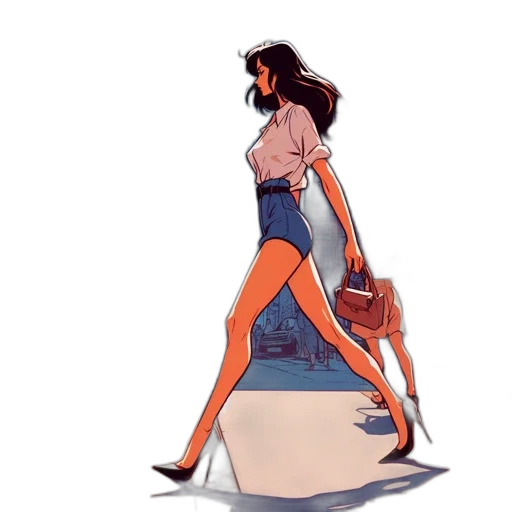 dress, concept art, cartoon, comic book art transparent PNG cut-out