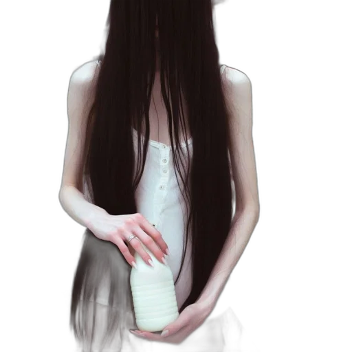 hair, dress, creature, mask transparent PNG cut-out