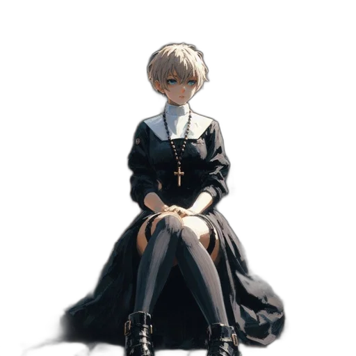 dress, staff, jacket, crown transparent PNG cut-out