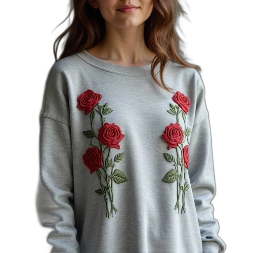 dress, jacket, flower, photorealistic transparent PNG cut-out