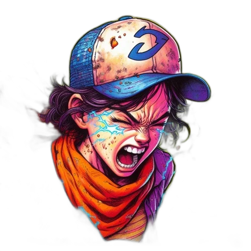 face, hat, mask, concept art transparent PNG cut-out