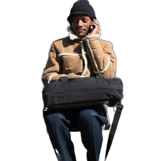 jacket, staff, hat, umbrella transparent PNG cut-out