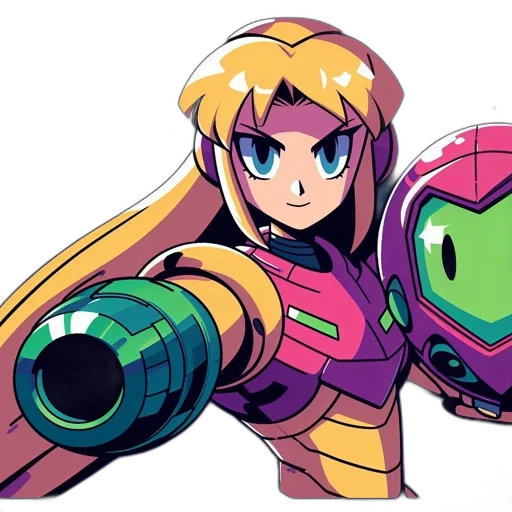 robot, weapon, pixel art, concept art transparent PNG cut-out