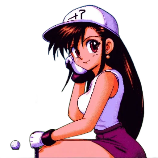 hat, dress, staff, anime transparent PNG cut-out