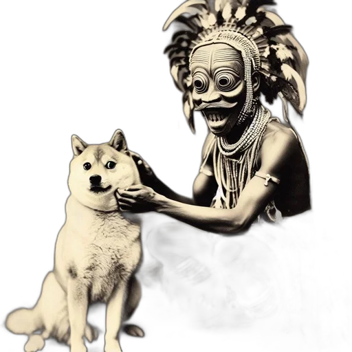 mask, creature, animal, staff transparent PNG cut-out