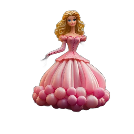 dress, crown, 3d render, concept art transparent PNG cut-out