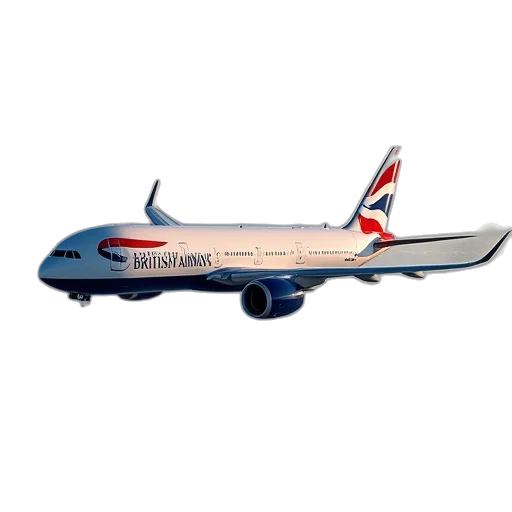 3d render, british, airways, flight transparent PNG cut-out