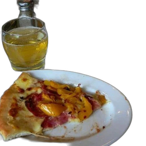 food, slice, pizza, peppers transparent PNG cut-out