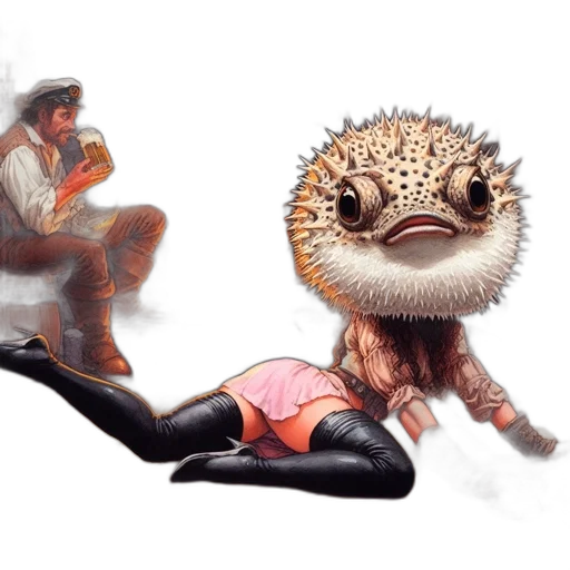 creature, animal, hat, concept art transparent PNG cut-out
