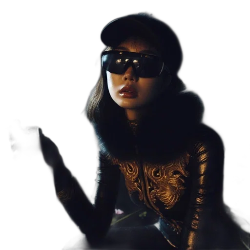 mask, hat, jacket, face transparent PNG cut-out