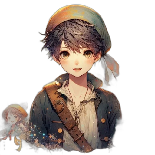 hat, staff, face, weapon transparent PNG cut-out