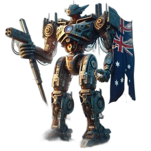 robot, weapon, concept art, fantasy art transparent PNG cut-out