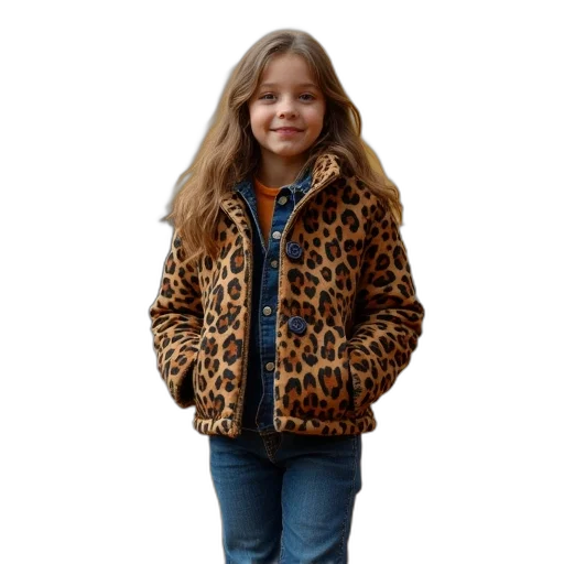 jacket, animal, photorealistic, young transparent PNG cut-out