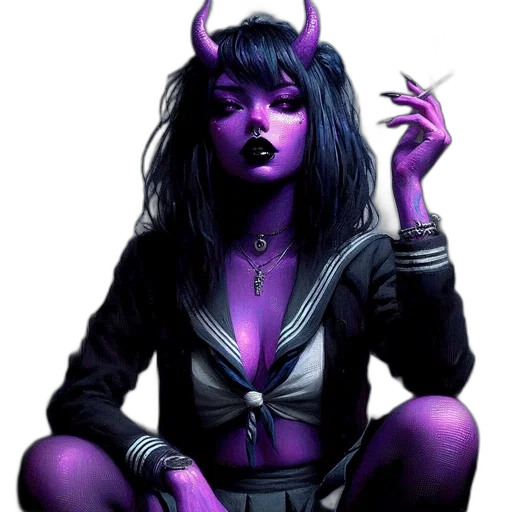 comic book art, concept art, fantasy art, cyberpunk transparent PNG cut-out