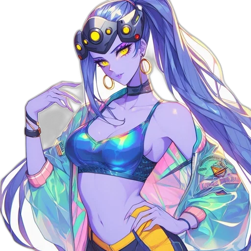 robot, dress, staff, weapon transparent PNG cut-out