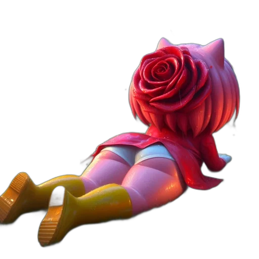 flower, dress, crown, hair transparent PNG cut-out
