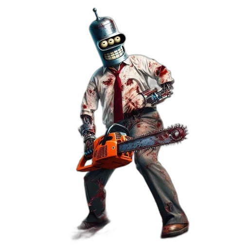 robot, weapon, staff, mask transparent PNG cut-out