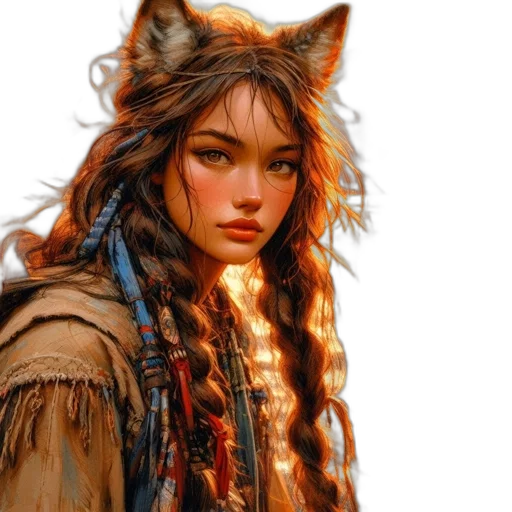 face, fantasy art, photorealistic, concept art transparent PNG cut-out