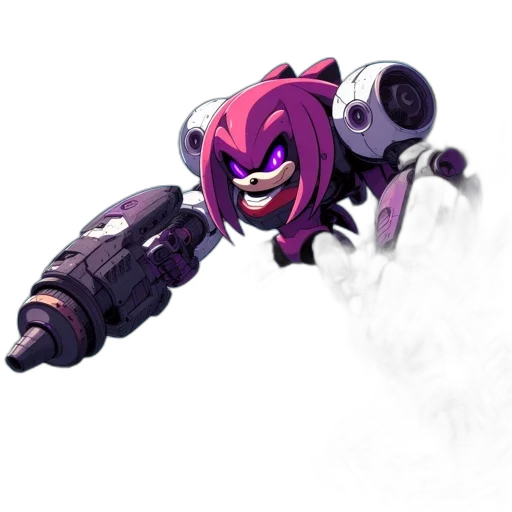 weapon, robot, staff, creature transparent PNG cut-out