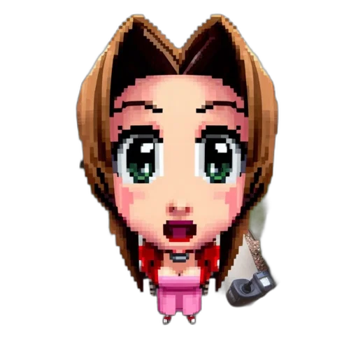 staff, jewelry, pixel art, cartoon transparent PNG cut-out