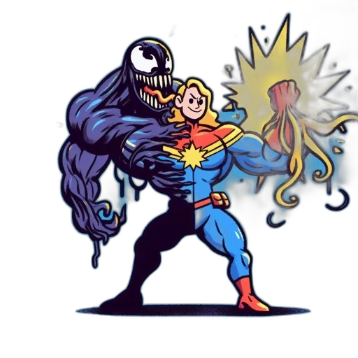 comic book art, concept art, pixel art, cartoon transparent PNG cut-out