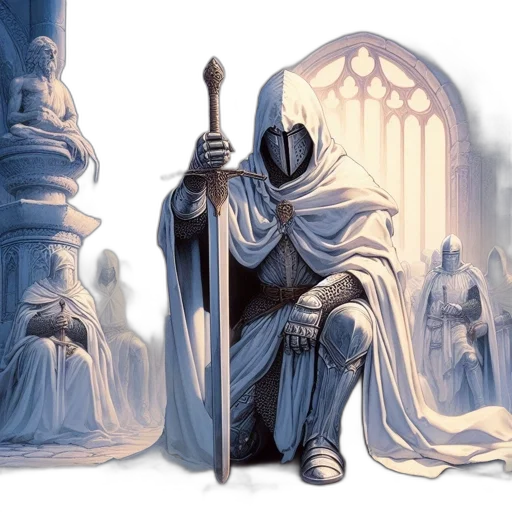 sword, concept art, fantasy art, comic book art transparent PNG cut-out