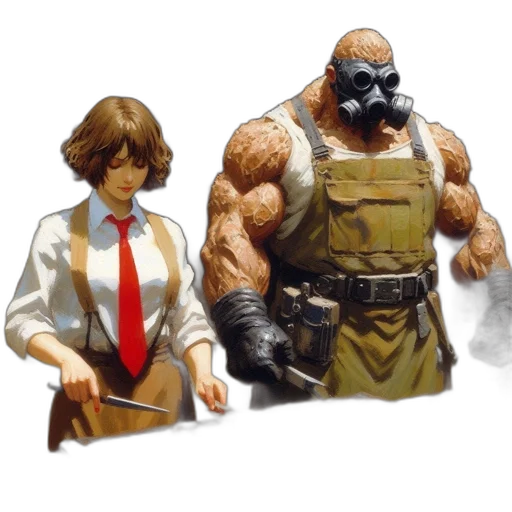 concept art, comic book art, pixel art, fantasy art transparent PNG cut-out