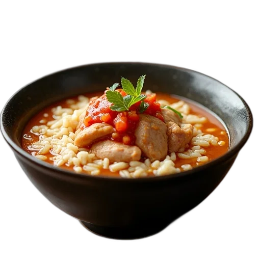 food, photorealistic, 3d render, bowl transparent PNG cut-out