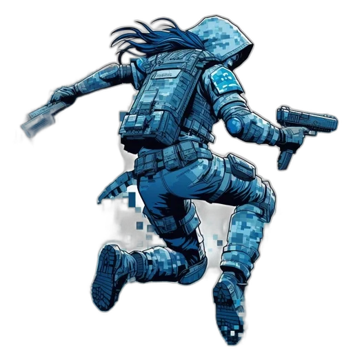 robot, weapon, jacket, creature transparent PNG cut-out