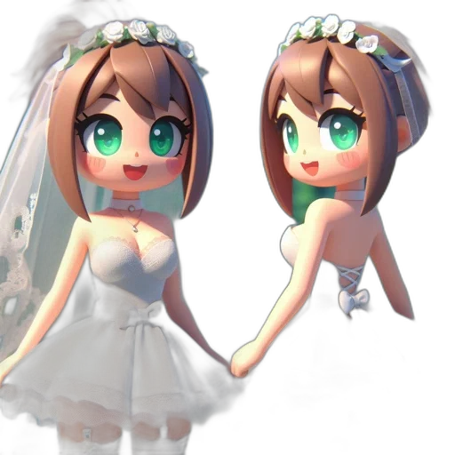 dress, 3d render, concept art, pixel art transparent PNG cut-out
