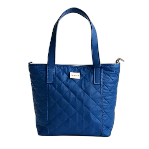 blue, fabric, tote, bag transparent PNG cut-out